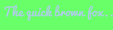 Image with Font Color AECEE7 and Background Color 68FF68